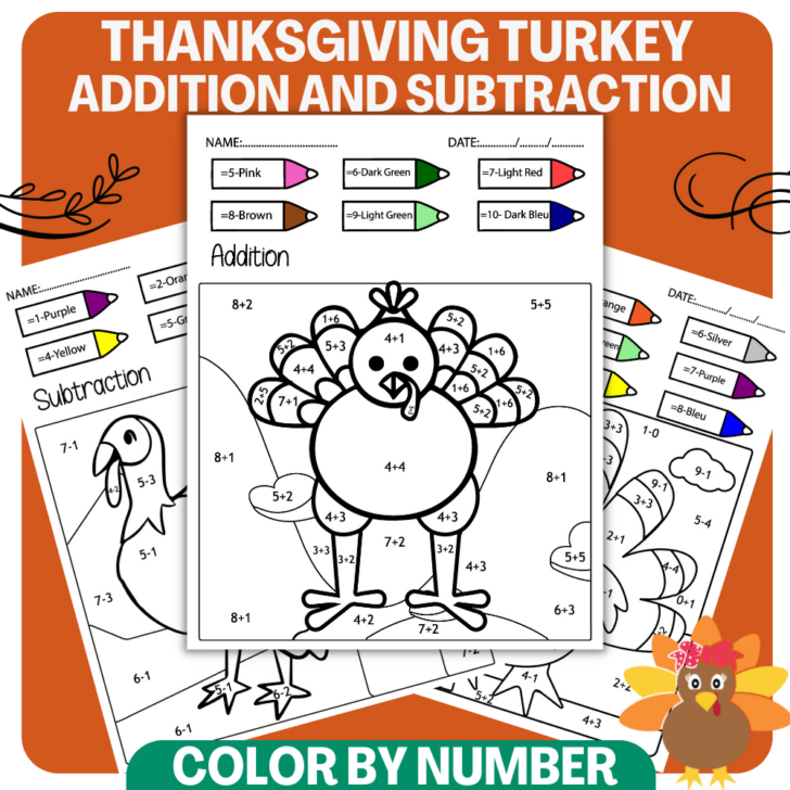 Thanksgiving Turkey Worksheets
