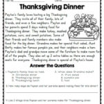 Wh Question Worksheets 6Cc With Regard To Thanksgiving Reading Comprehension Worksheets Free