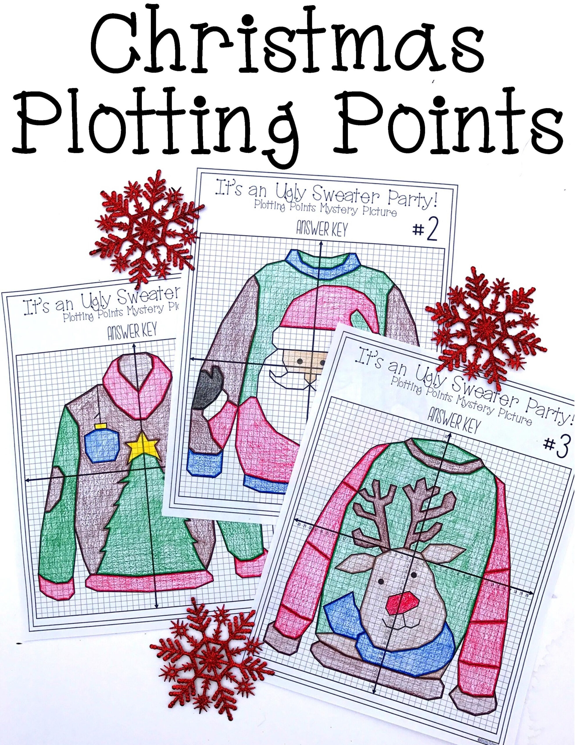 11 Christmas School Stuff Ideas | Christmas School, Christmas Math inside Ugly Christmas Sweater Plotting Grid Worksheets