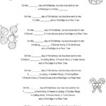 12 Days Of Christmas Activity   Worksheets Library In The Twelve Days Of Christmas Worksheets