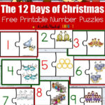 12 Days Of Christmas Free Printable Math Number Puzzles   A Little In 12 Days Of Christmas Math Worksheets