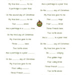 12 Days Of Christmas Worksheet   Worksheets Library Within The 12 Days Of Christmas Worksheets