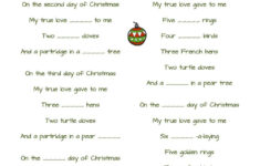 12 Days Of Christmas Worksheet - Worksheets Library within The 12 Days of Christmas Worksheets