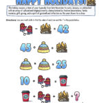 12 Days Of Holiday Math Puzzles—Printable K 8 Worksheets — Mashup Math For 12 Days Of Christmas Math Worksheets Answers