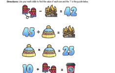 12 Days Of Holiday Math Puzzles—Printable K-8 Worksheets — Mashup Math for 12 Days Of Christmas Math Worksheets Answers