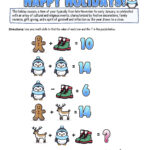 12 Days Of Holiday Math Puzzles—Printable K 8 Worksheets — Mashup Math In 12 Days Of Christmas Math Worksheets Answers