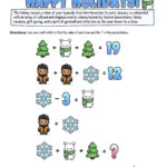12 Days Of Holiday Math Puzzles—Printable K 8 Worksheets — Mashup Math Inside 12 Days Of Christmas Math Worksheets Answers