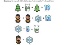 12 Days Of Holiday Math Puzzles—Printable K-8 Worksheets — Mashup Math inside 12 Days of Christmas Math Worksheets Answers