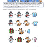 12 Days Of Holiday Math Puzzles—Printable K 8 Worksheets — Mashup Math Pertaining To 12 Days Of Christmas Math Worksheets Answers