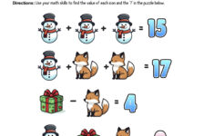 12 Days Of Holiday Math Puzzles—Printable K-8 Worksheets — Mashup Math pertaining to 12 Days of Christmas Math Worksheets Answers