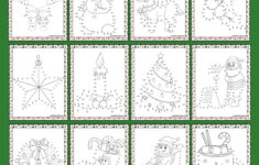 12 Free Christmas Dot To Dot Worksheets (Connect The Dots) regarding Free Christmas Connect the Dots Worksheets Printable