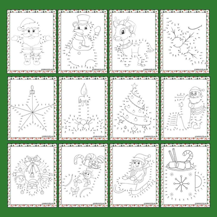 Free Christmas Connect the Dots Worksheets Printable Free Christmas Connect the Dots Worksheets Printable
