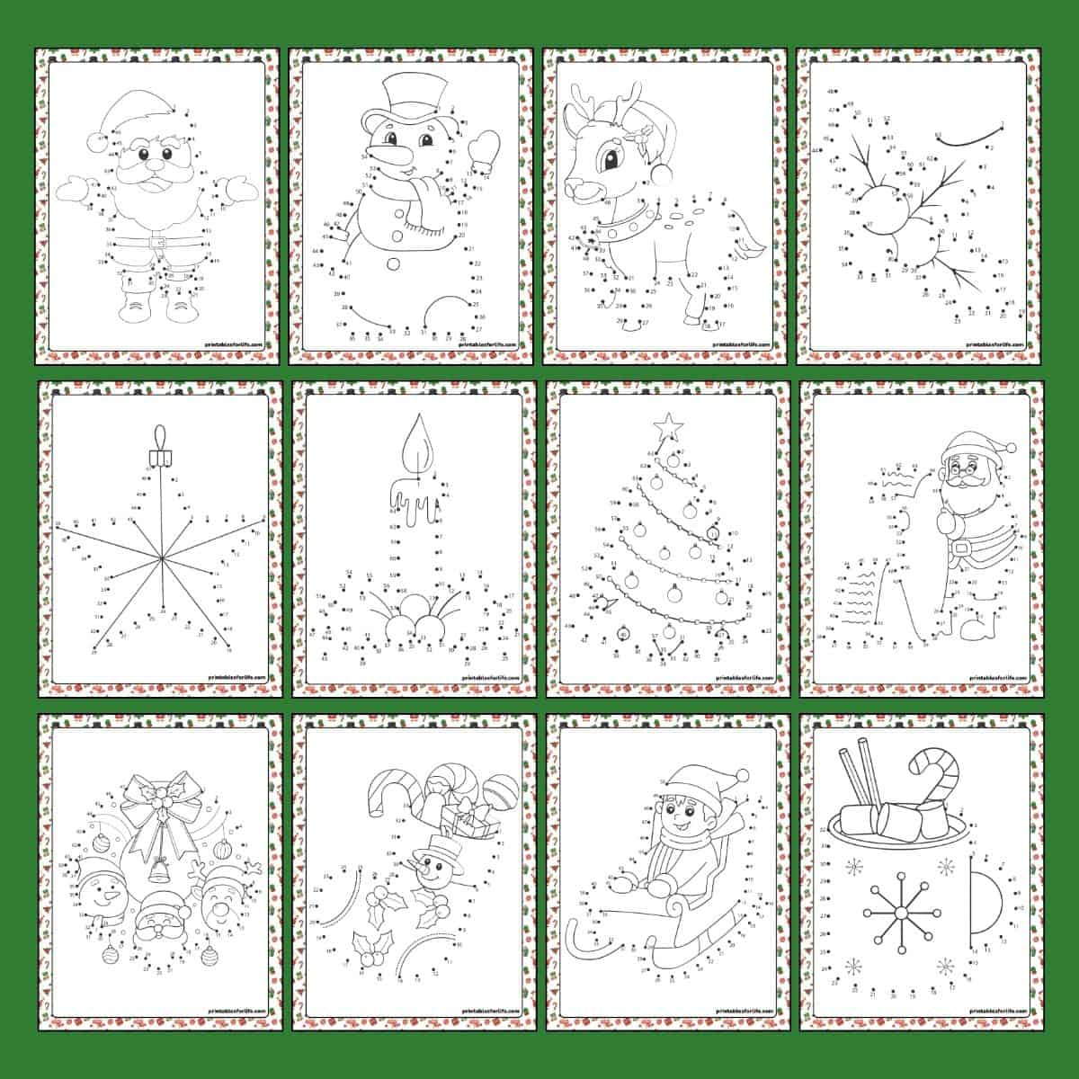 12 Free Christmas Dot To Dot Worksheets (Connect The Dots) regarding Free Christmas Connect the Dots Worksheets Printable