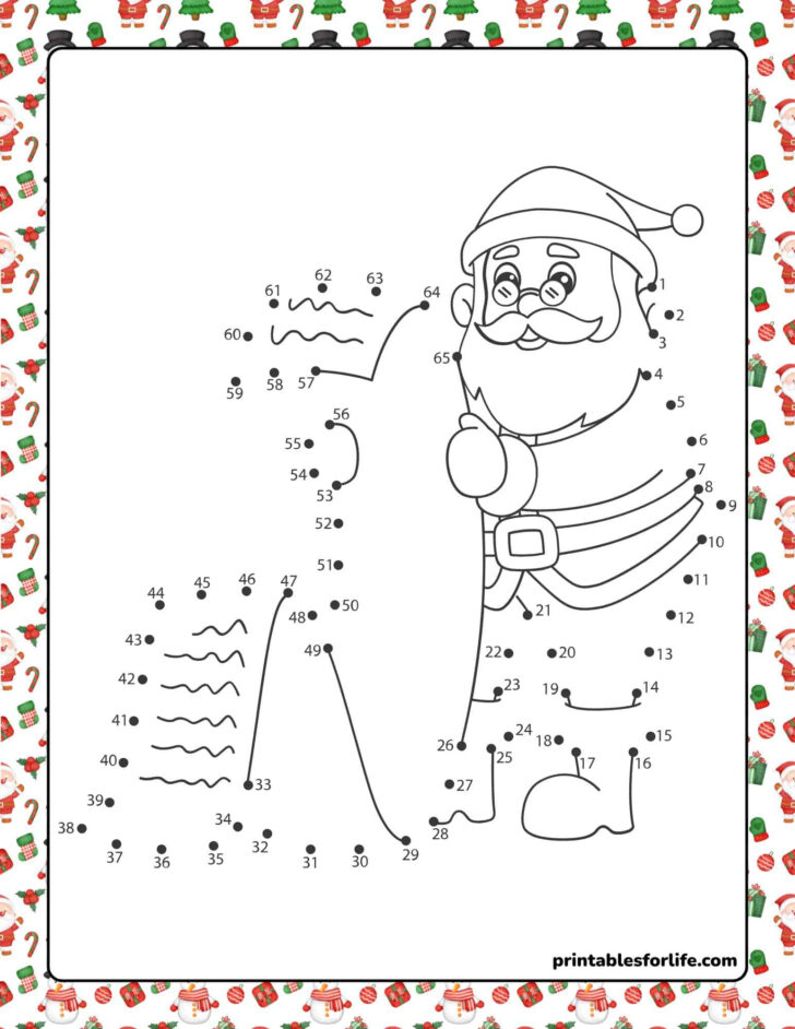 Christmas Dot To Dot Worksheets Christmas Dot To Dot Worksheets