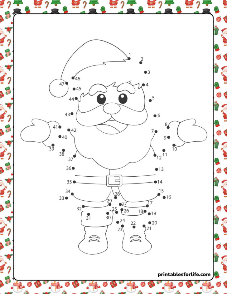 Free Printable Connect the Dots Christmas Worksheets Free Printable Connect the Dots Christmas Worksheets