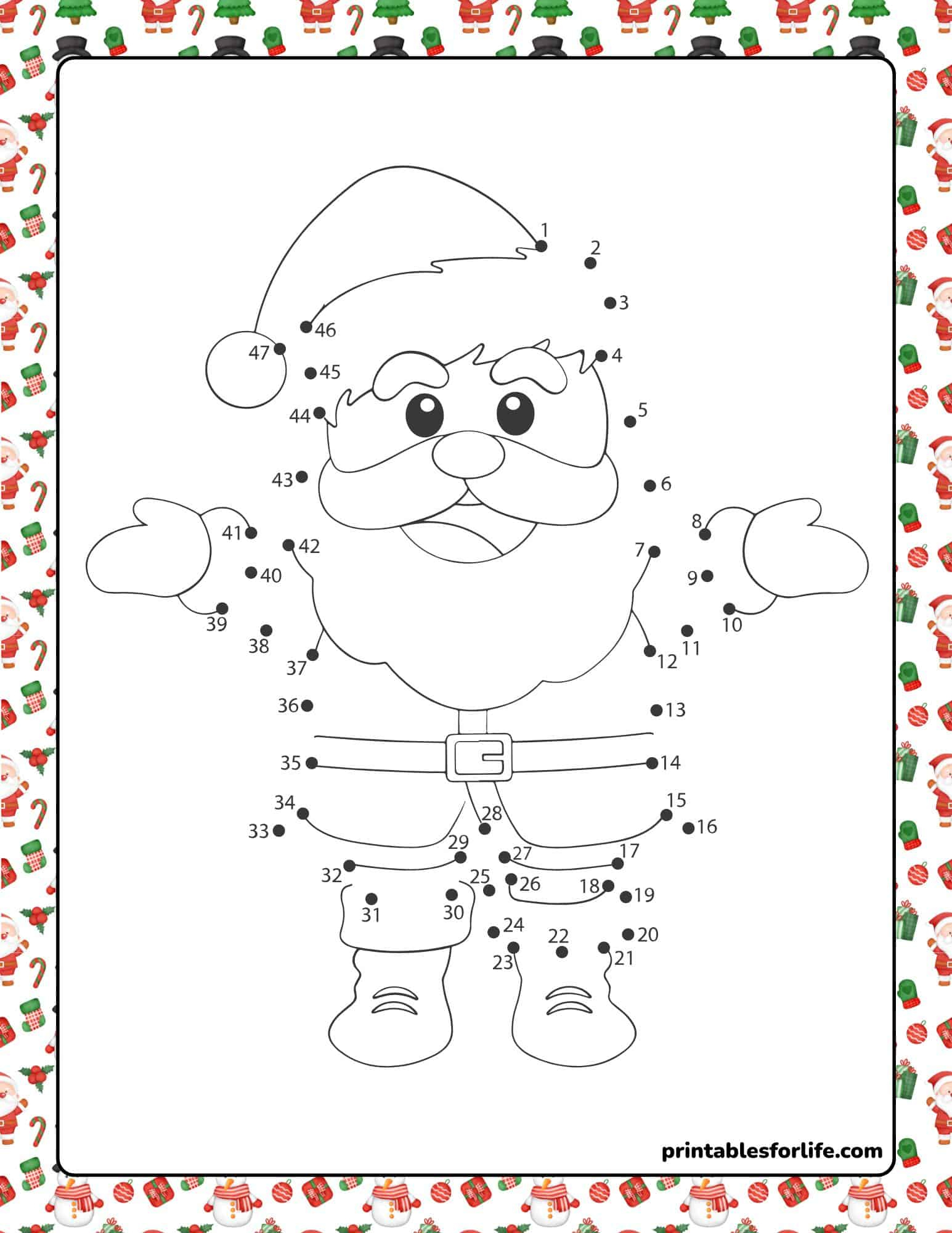 12 Free Christmas Dot To Dot Worksheets (Connect The Dots) throughout Free Printable Connect the Dots Christmas Worksheets