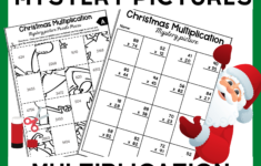 2 Digit2 Digit Multiplication Christmas Mystery Pictures in Christmas Mystery Picture Math Worksheets