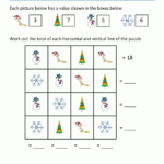 2Nd Grade Christmas Math Worksheets Intended For Christmas 2Nd Grade Worksheets
