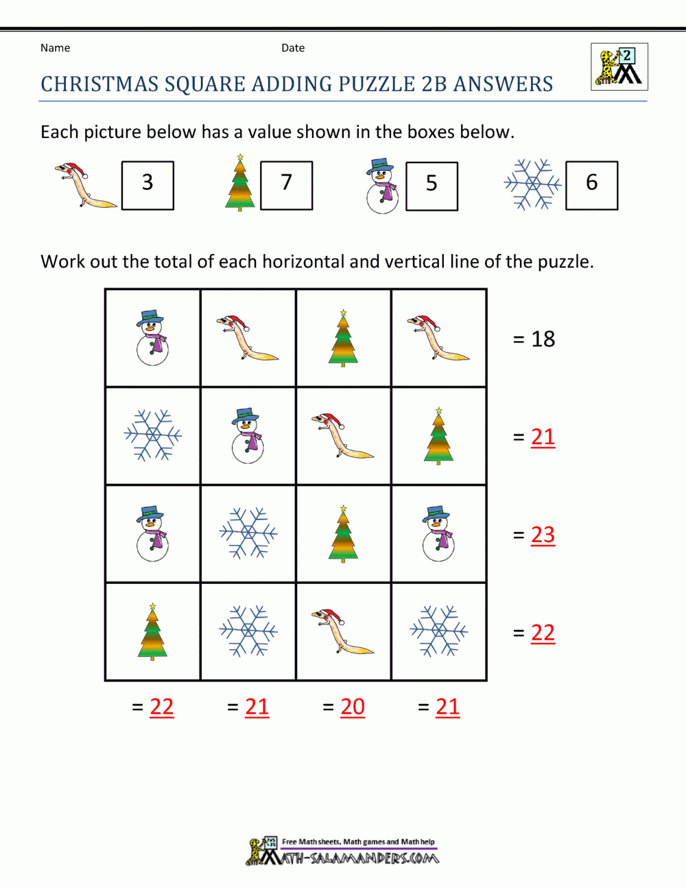 2Nd Grade Christmas Math Worksheets - Worksheets Library intended for Christmas Math Worksheets 2Nd Grade