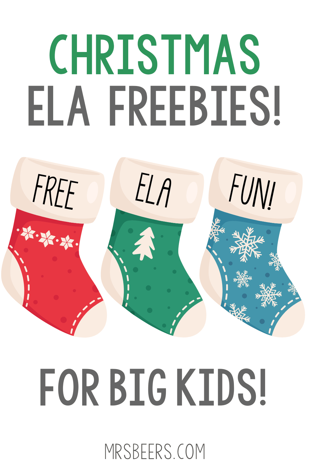 3 Free Christmas Printables For Your Middle School Ela Classroom inside Christmas Ela Worksheets Middle School
