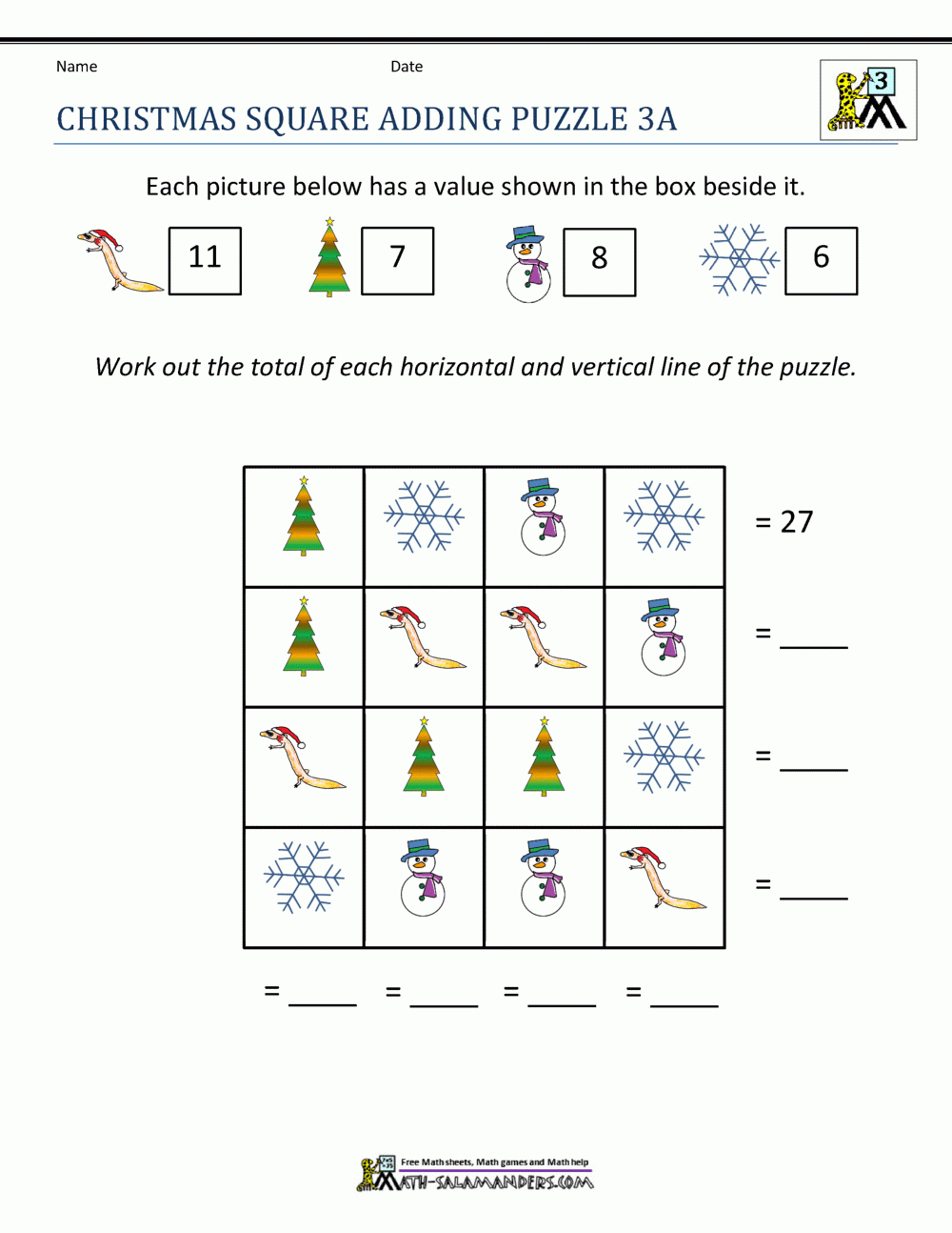 3Rd Grade Christmas Math Worksheets throughout Christmas Math Worksheets 3Rd Grade