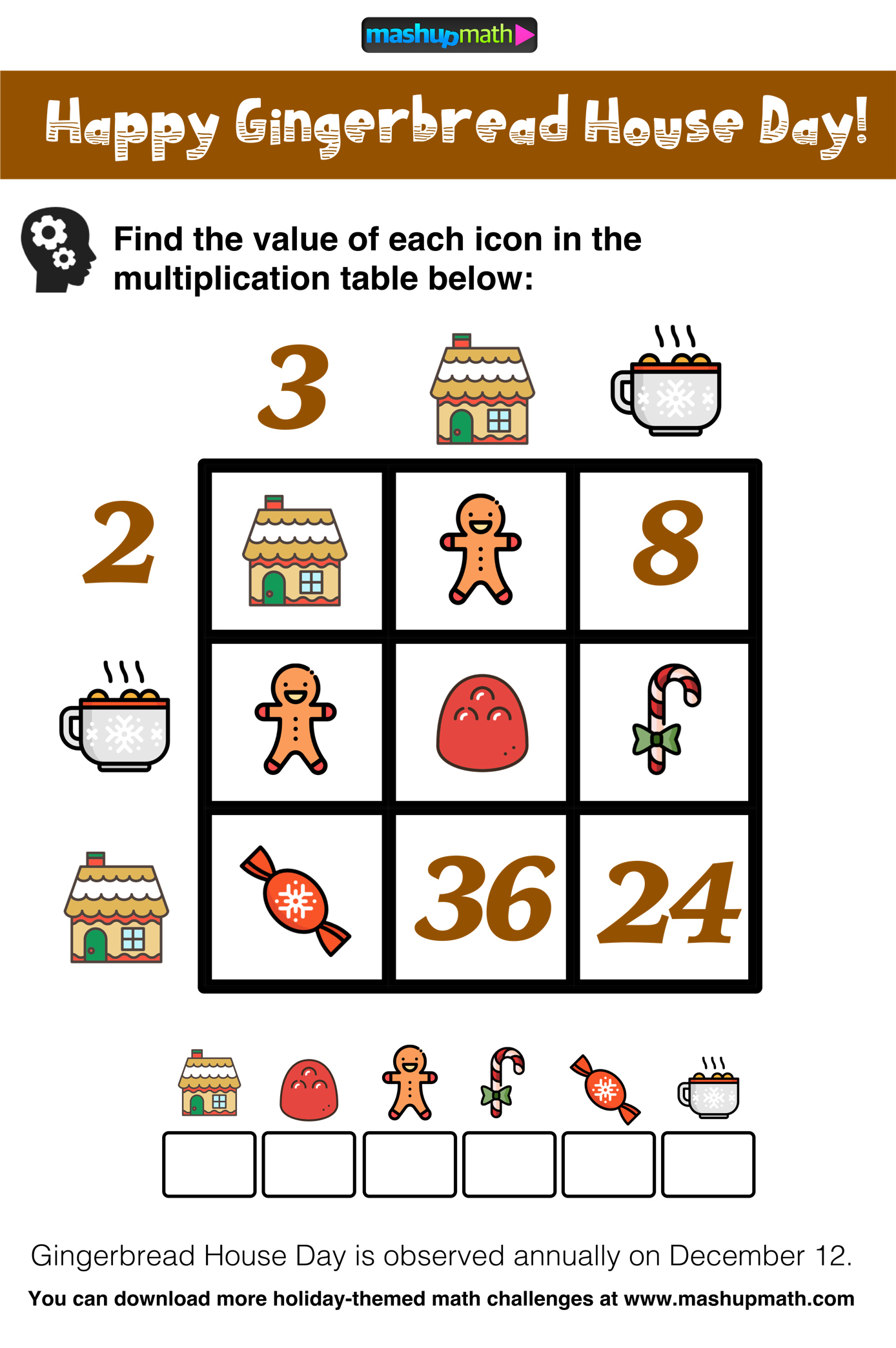 5 Awesome Christmas Math Activities For 5Th Grade — Mashup Math in Christmas Themed Multiplication Worksheets