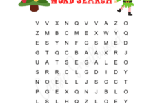 6 Fun Christmas Word Search Free Printables - Cassie Smallwood for Christmas Worksheets Word Search