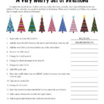6Th Grade, 7Th Grade, 8Th Grade Christmas Riddle Worksheets, Middle School  Follow Directions, Homeschool Teenagers   Etsy With Regard To Following Directions Christmas Worksheets