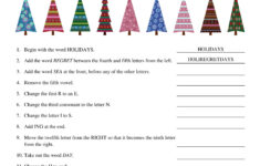 6Th Grade, 7Th Grade, 8Th Grade Christmas Riddle Worksheets, Middle School  Follow Directions, Homeschool Teenagers for Christmas Worksheets For 6th Graders