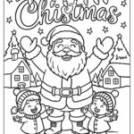 94 Santa Coloring Pages (Free Pdf Printables) Inside Christmas Coloring Worksheets For 1st Graders