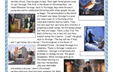 A Christmas Carol Reading For Detail…: English Esl Worksheets Pdf with A Christmas Carol Worksheets