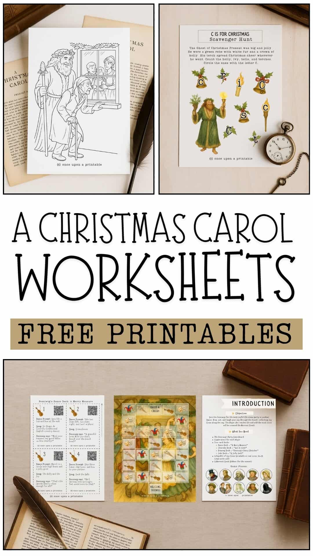 A Christmas Carol Worksheets (Free Printables) - Once Upon A Printable for A Christmas Carol Worksheets Printable