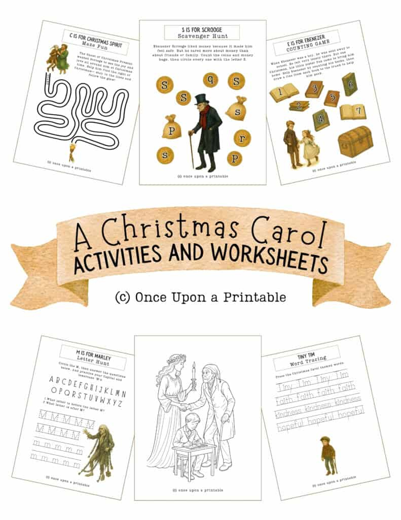 A Christmas Carol Worksheets (Free Printables) - Once Upon A Printable regarding Got the Christmas Spirit Worksheets