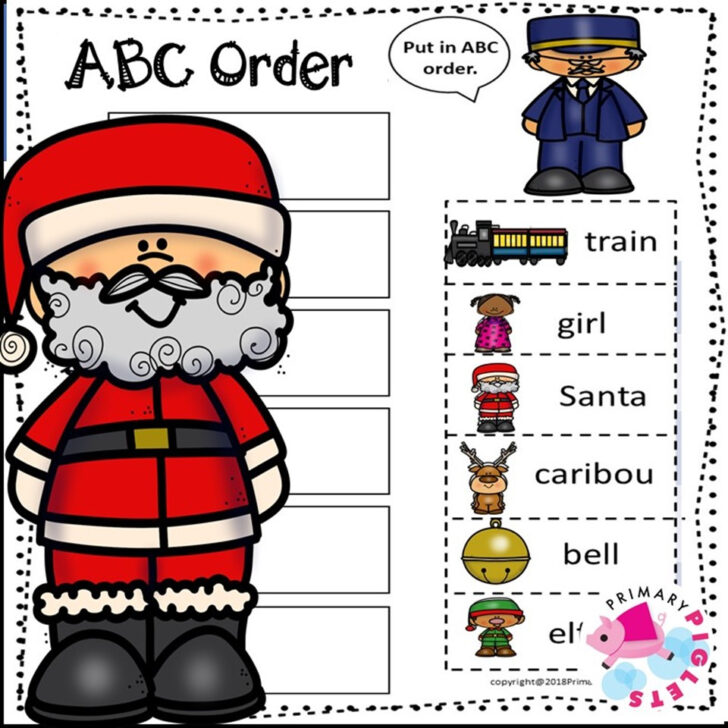 Christmas Alphabetical Order Worksheets Christmas Alphabetical Order Worksheets