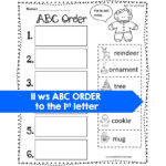 Abc Order Worksheets Christmas Alphabetical Order   Classful Inside Christmas Alphabetical Order Worksheets
