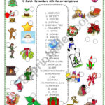 All About Christmas Worksheet   Matching   Esl Worksheetkarateunsu Intended For All About Christmas Worksheets