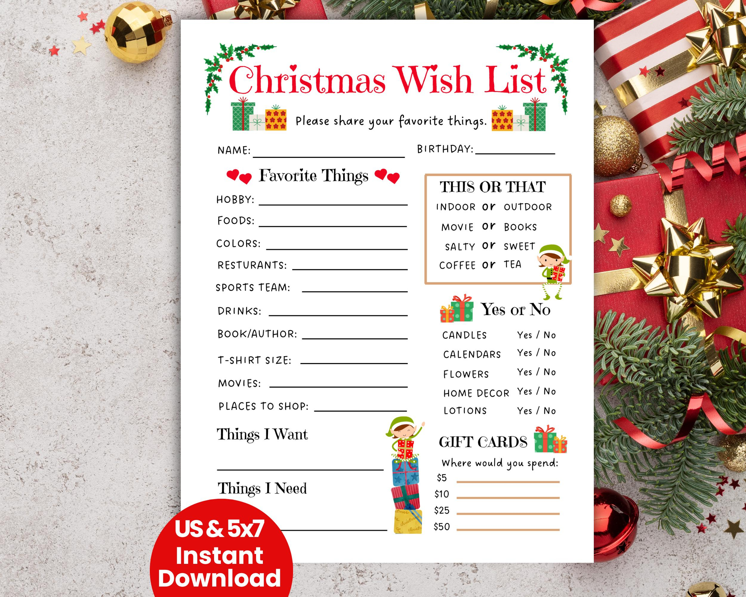 All About Me Christmas - Etsy inside All About Me Christmas Worksheets