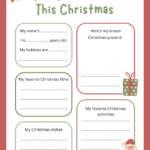 All About Me This Christmas Worksheets   All About My Christmas With Regard To My Favourite Christmas Present Worksheets