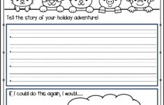 All About My Holiday - Kindergarten Creative Writing - Free Pdf regarding What Christmas Means To Me Worksheets