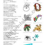 All I Want For Christmas Is You   Esl Worksheetcelineclark For All I Want For Christmas Is You Worksheets