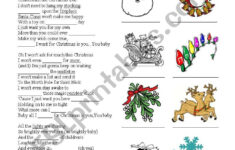 All I Want For Christmas Is You – Esl Worksheetcelineclark for All I Want For Christmas Is You Worksheets