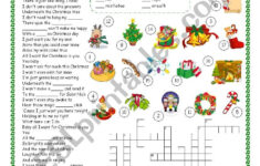 All I Want For Christmas Is You – Song – Esl Worksheetsilvia.patti regarding Christmas Songs Activities Worksheets