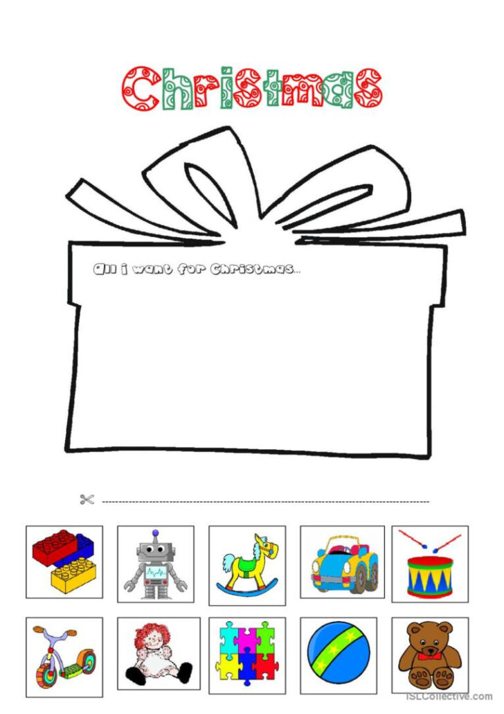 What Do You Want For Christmas Worksheets What Do You Want For Christmas Worksheets