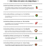 Ap Statistics Worksheet: Twelve Days Of Christmas Probability Intended For 12 Days Of Christmas Statistics Worksheets