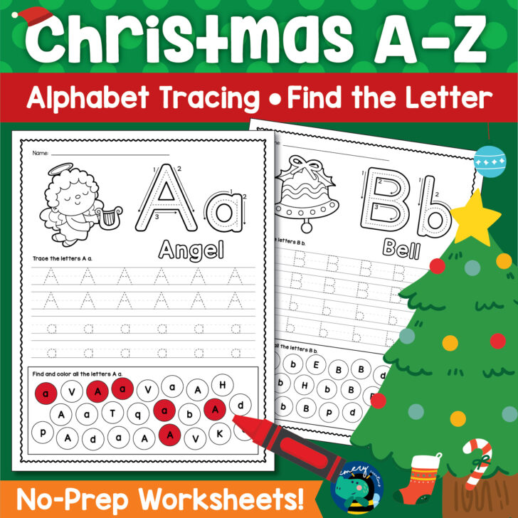 Christmas Alphabet Worksheets Kindergarten Christmas Alphabet Worksheets Kindergarten