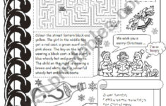 Christmas Activities – Esl Worksheetmarylin for Esl Christmas Adults Worksheets