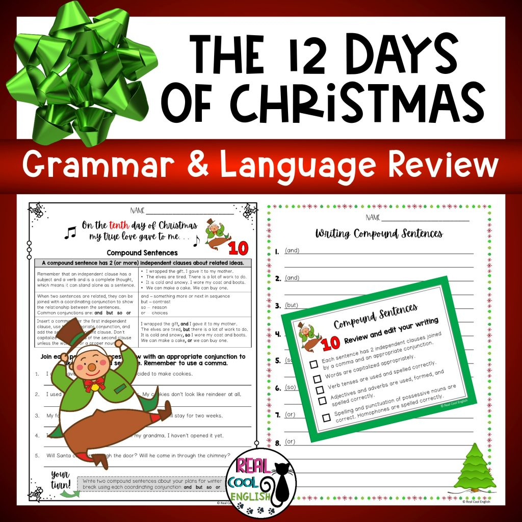Christmas Activities To Get Students Thinking! - Real Cool English in Christmas Themed Grammar Worksheets