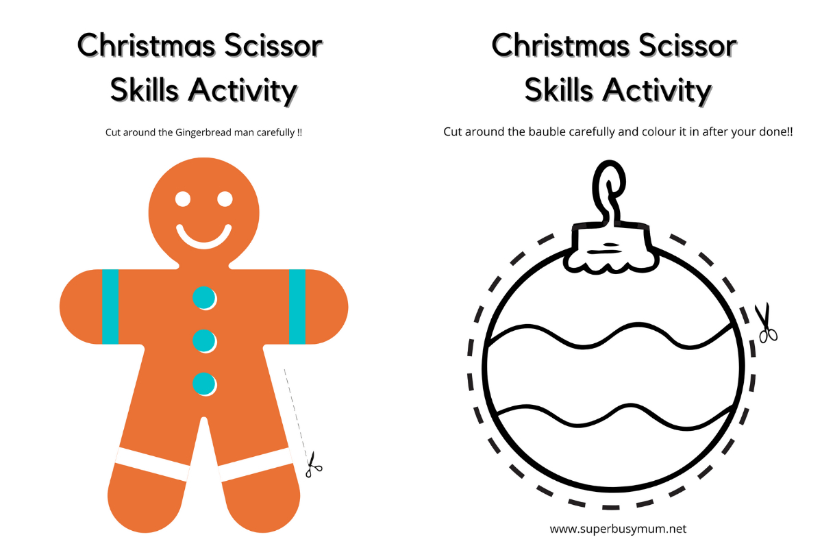 Christmas Activities To Help Boost Scissor Skills For Children inside Christmas Scissor Skills Worksheets