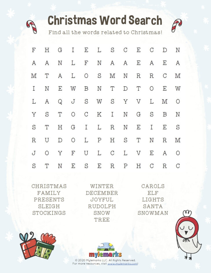 Christmas Worksheets For Teens Christmas Worksheets For Teens