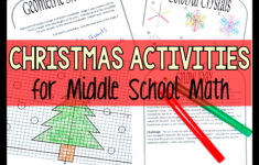 Christmas Activity Worksheets For Middle School Math - Make Sense regarding Middle School Christmas Math Worksheets